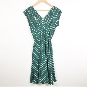 Trashy Diva Polka Dot Dress Rockabilly Cap Sleeve